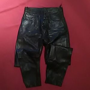 Chocolate Leather Pants sz. 8